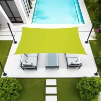 Voile d'ombrage rectangle 2 x 3 m Vert anis