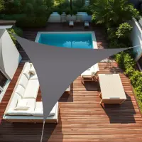 Voile d'ombrage triangle 3 x 3 x 3 m Ardoise