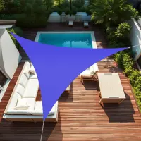 Voile d'ombrage triangle 4 x 4 x 4 m Bleu