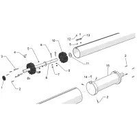 Pièces détachées pour Moteur immergé, moteur dans l'axe volet (couverture) ECA