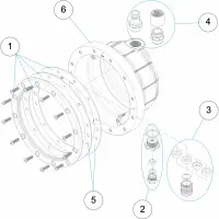 Pièces détachées pour Niche de projecteur autotaraudée et métrique