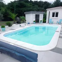 Coque piscine Nuvia 70 - 7m x 3,5m  - fond plat