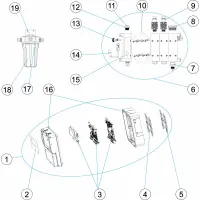 Pièces détachées pour Panneau de commande pH/chlore libre/ORP amperometrique