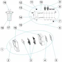 Pièces détachées pour Panneau de commande pH/chlore libre/ORP/cl total amperometrique