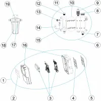 Pièces détachées pour Panneau de commande pH/chlore libre/temp amperometrique