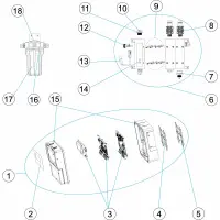 Pièces détachées pour Panneau de commande pH/Rx