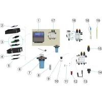 Pièces détachées pour Panneau de régulation CONTROLLEUR 1 plus pH-Rx