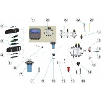 Pièces détachées pour Panneau de régulation CONTROLLEUR 4 plus pH-Rx-Chlore