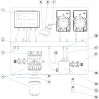 Pièces détachées pour Panneau de régulation pH/ch STAR LUXE