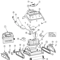 Pièces détachées pour robot Dolphin Splash (MAYTRONICS)