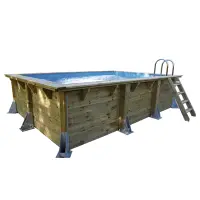Piscine bois hors sol Azura 350 x 505 cm, 126H