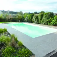 Coque piscine Echo 86 - 8,5m x 4,2m x 0,9/1,7m - fond incliné