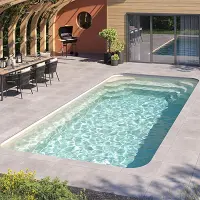 Coque piscine Soléa 28 - 5,6m x 2,8m x 1,5m - fond plat