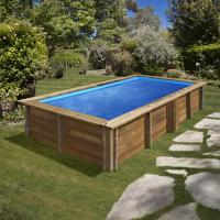 Mini piscine bois rectangle SUNBAY LEMON