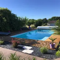 Coque piscine Linéa 65 - 6,5m x 3,6m x 1,5m - fond plat