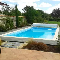 Coque piscine Linéa 85 - 8,5m x 4,2m x 1,5m - fond plat