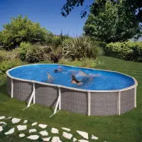 Piscine en acier GRE FUSION POOL - Ovale