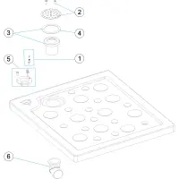 Pièces détachées pour Plateau de douche Ø 43 - Ø 63