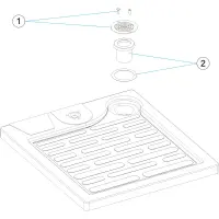 Pièces détachées pour Plateau de douche RELAX
