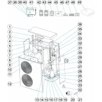 Pièces détachées pour pompes à chaleur PM40 (2 hélices)