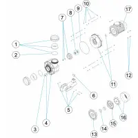 Pièces détachées pour Pompe ATLAS sans préfiltre