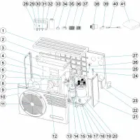 Pièces détachées pour Pompe à chaleur EVOLINE 6 R32