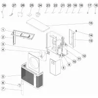 Pièces détachées pour Pompe à chaleur PX25, Z250iQ MD3, MD4, MD5