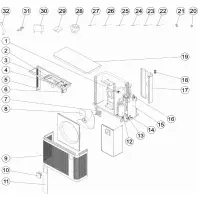 Pièces détachées pour Pompe à chaleur PX25, Z250iQ TD8