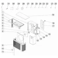 Pièces détachées pour Pompe à chaleur PX25, Z250iQ TD9, TD12