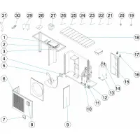 Pièces détachées pour Pompe à chaleur AQUASPHERE VSN 15, 20