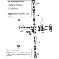 Pièces détachées pour Pompe doseuse ECP0308, ECP0215, ECP0223