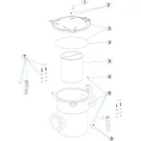 Pièces détachées pour Préfiltre 37L