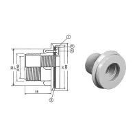 Pièces détachées pour Prise Balai COFIES liner 2' - Ø50mm