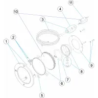 Pièces détachées pour Projecteur Ø 250/295 BLANC