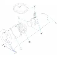 Pièces détachées pour Projecteur Ø 250 avec niche