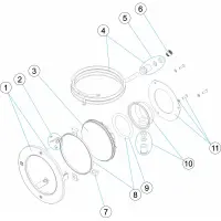 Pièces détachées pour Projecteur Ø 250 incandescent
