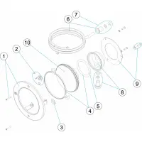 Pièces détachées pour Projecteur Ø 250 LED 1.11 RGB/BLANC