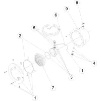 Pièces détachées pour Projecteur Ø 250 sans niche