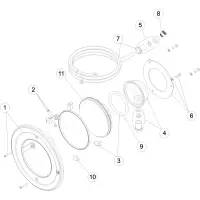 Pièces détachées pour Projecteur Ø 295 LED 1.11 BLANC