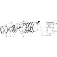 Pièces détachées pour Projecteur Aquareva, Serie France orientable
