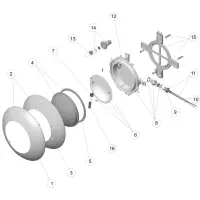 Pièces détachées pour Projecteur EXTRA PLAT BETON