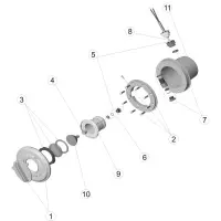 Pièces détachées pour Projecteur MINI avec niche BETON