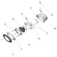 Pièces détachées pour Projecteur PH enjoliveur inox et blanc