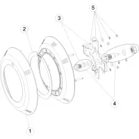 Pièces détachées pour Projecteur plat led PRÉFABRIQUÉ blanc/inox