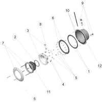 Pièces détachées pour Projecteur STANDARD autotaraudé PANNEAU