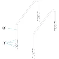 Pièces détachées pour Rampe de sortie avec platines