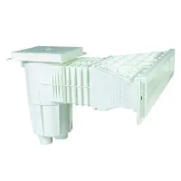 Couvercle De Skimmer FLUIDRA 17,5 L - Cadre Carré, Cercle Gris Clair - Pour Piscine