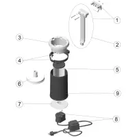 Pièces détachées pour Skimmer flottant 2000 et 4000 L/h piscine tôle