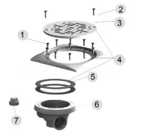 Pièces détachées pour Bonde de Fond DESIGN