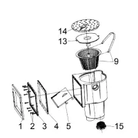 Pièces détachées pour Skimmer Ocean PT/M5 DELUXE